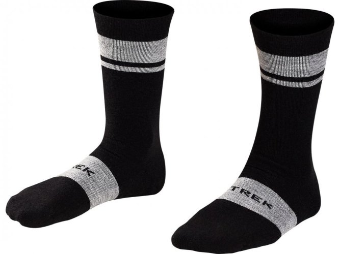Ponožky Trek Race Crew Cushioned Merino Wool čierne