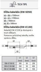 Kabeláž Y EWJC130 Di2 350/50/450mm