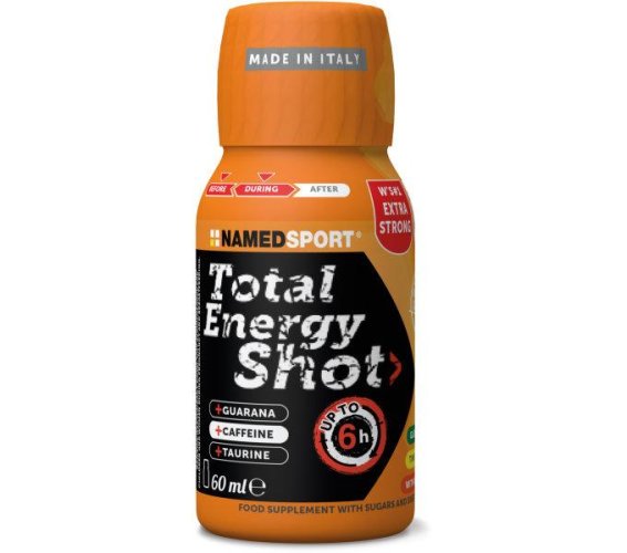 NAMEDSPORT Nápoj Total Energy Shot pomaranč s vysokým obsahom kofeínu 60ml